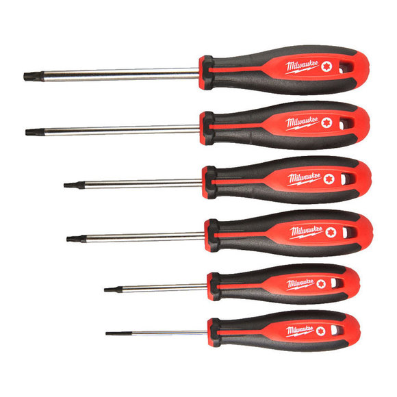 Milwaukee Power Tools, Milwaukee TRI-LOBE 6 Piece TORX Screwdriver Set