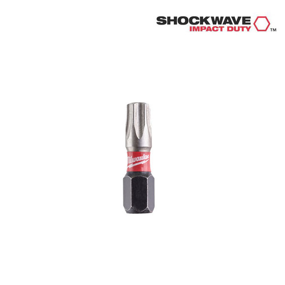 Milwaukee Power Tools, Milwaukee TX30 25 mm Shockwave 3 TORX Bits 25 Pack