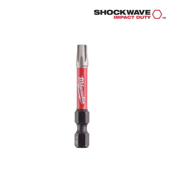 Milwaukee Power Tools, Milwaukee TX30 50 mm Shockwave 3 TORX Bits 10 Pack