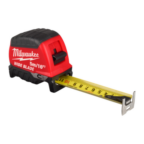 <BRAND>, Milwaukee Wide Blade Magnetic 5m/16ft Tape Measure