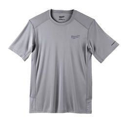 Milwaukee WWSSG Warm Weather Short Sleeve Shirt Grey Medium