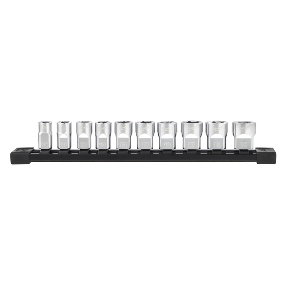 Milwaukee Power Tools, Milwuakee 3/8" Drive Metric Chrome Sockets 10pcs