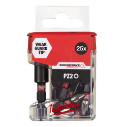 Milwaukee Shockwave PZ2 Bits & Bit Holder Set 