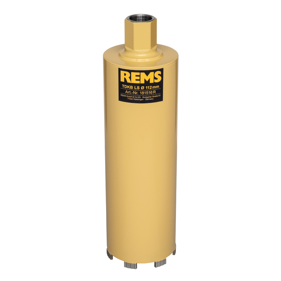 REMS Tools, ﻿REMS 112x320mm Diamond Core Drilling Crowns LS For Dry Drilling