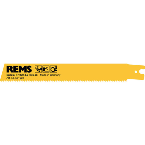 REMS Tools, REMS 4"/200 mm Special Saw Blade HSS-Bi