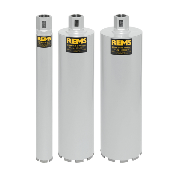 REMS Tools, REMS 52-112-132 Universal Diamond Core Drilling Crown LS (Laser) Set
