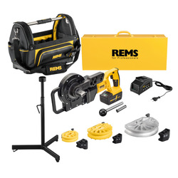 REMS Akku Curvo 22V Cordless Pipe Bender Set 15+22+28