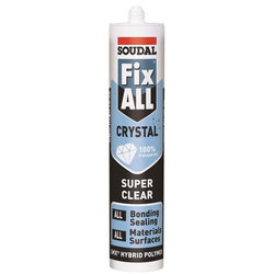 Soudal Fix All CRYSTAL Bonding Sealant Clear 