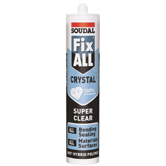 Soudal, Soudal Fix All CRYSTAL Bonding Sealant Clear