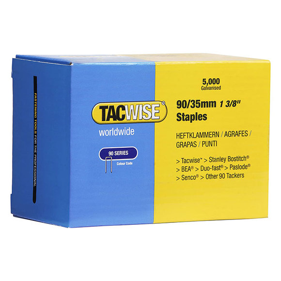 TacWise, Tacwise 90/35mm Narrow Crown Staples 5000pcs