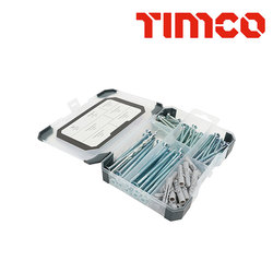 Timco Tray240 Mixed Screws, Plugs & Drill Bit - 261pcs