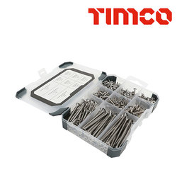 Timco Tray380 Mixed Woodscrews - Stainless 340pcs 
