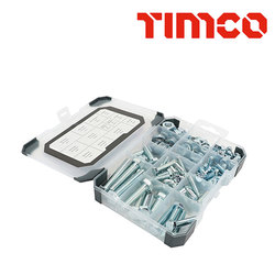 Timco Tray620 Mixed Set Screws, Nuts & Washers 199pcs 