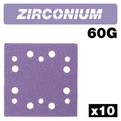 Trend 114 x 110 mm P60 Zirconium 1/4 Sanding Sheet