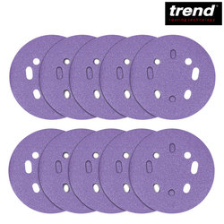 Trend 150 mm P120 Sanding Discs 10pc