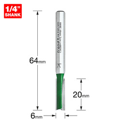 Trend C005BX1/4TC Two Flute Cutter 6mm