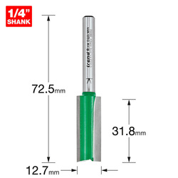 Trend C022X1/4TC Two Flute Cutter 12.7mm