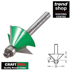 Trend C049 CraftPro 45 Degree Guided Chamfer Cutter 1/4" Shank