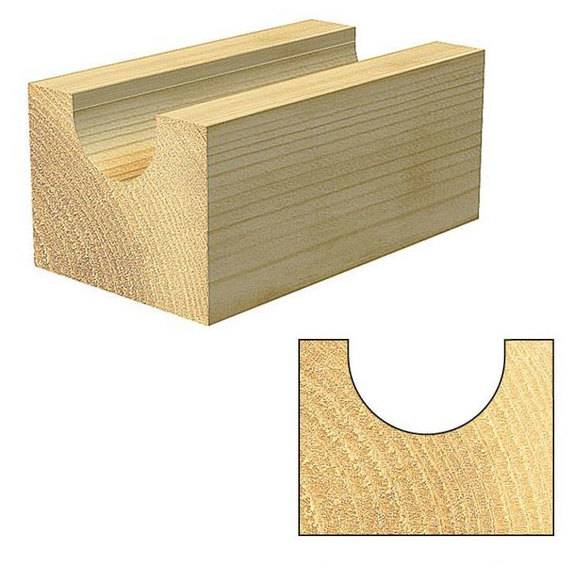 Trend Routing, , Trend C058 CraftPro 12.7 mm Radius x 25.4 mm Diameter 1/4" Shank