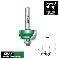 Trend C063 CraftPro Bearing Guided Radius 12.7 mm 1/2" Shank