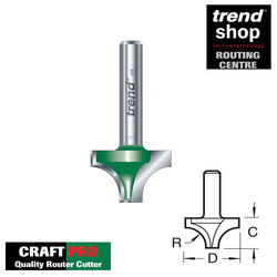 Trend C071 CraftPro Sash Bar Cutter 6.3 mm Radius