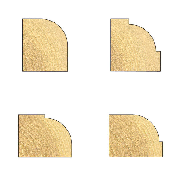 Trend Routing, , Trend C079 Guided Round Over & Ovolo 12.7 mm Radius 1/4" Shank
