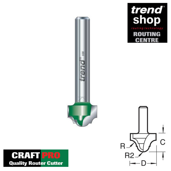 Trend Routing, Trend C109 CraftPro Classic Decor 3.2 mm Radius