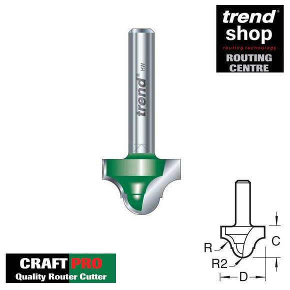 Trend Routing, Trend C110 CraftPro Classic Decor 4.5 mm Radius