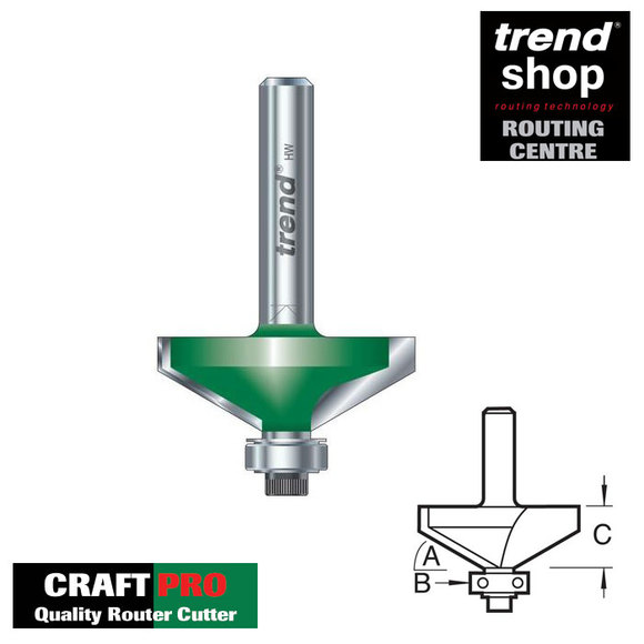 Trend Routing, Trend C139 CraftPro 30 Degree Guided Bevel Cutter