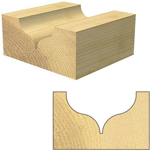 Trend Routing, , Trend C142 CraftPro Ogee Mould 7.5 mm Radius