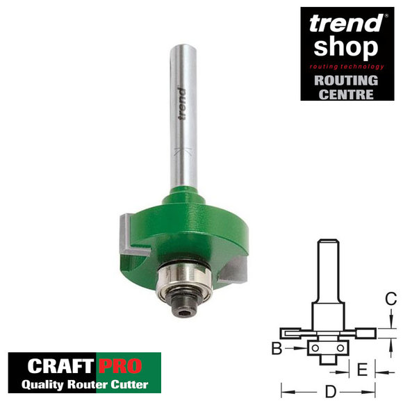 Trend Routing, Trend C146 CraftPro One-Piece Slotting Cutter 8 mm