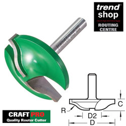 Trend C150 Raised Ogee Panel Raiser 12 mm Radius 1/4" Shank