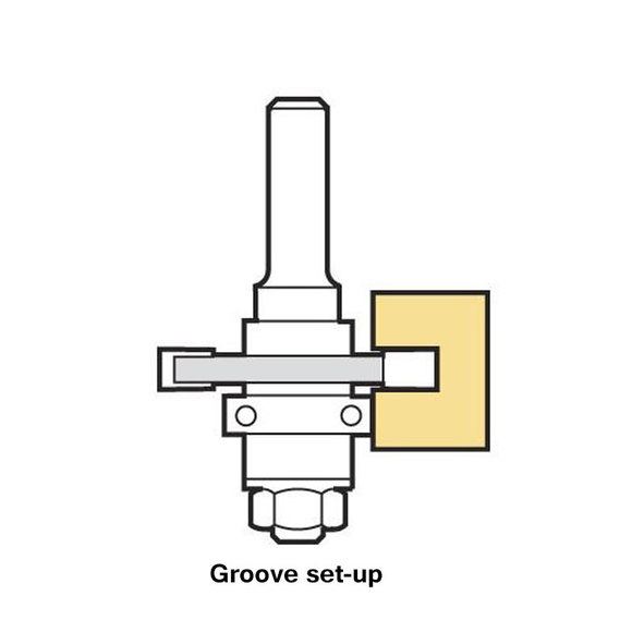 Trend Routing, , Trend C158 CraftPro Guided Tongue & Groove Set 1/2" Shank