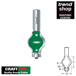 Trend C218 CraftPro Guided Handrail Cutter 9.5 - 12.5 mm Radius