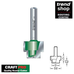 Trend C231 CraftPro Rebate Cutter 9.5 / 19 mm 1/2" Shank