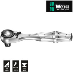 Wera 8008 A Zyklop Mini 3 Ratchet with 1/4" Drive