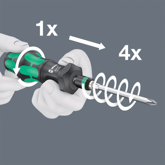 Wera, , Wera 826T Kraftform TURBO Driver Bit Handholder