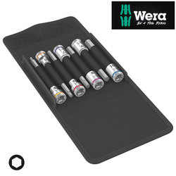 Wera 8740 B HF1 ZYKLOP 3/8" HEX Bit Socket Set 