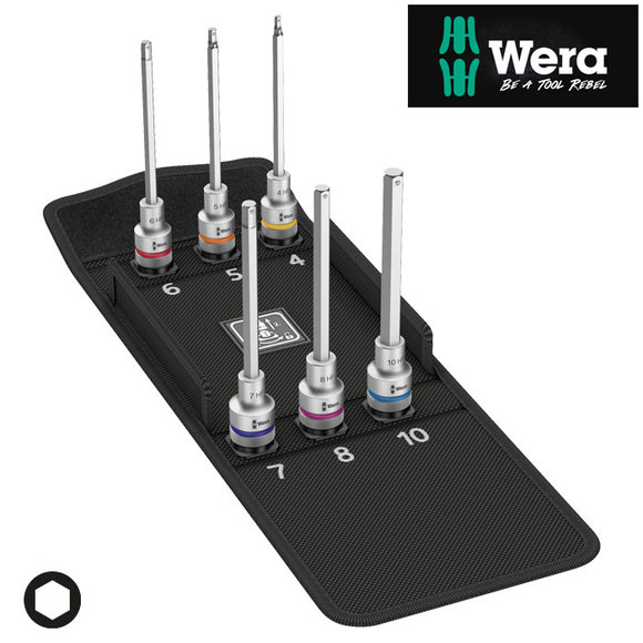 Wera, Wera 8740 C HF2 ZYKLOP 1/2" HEX Bit Socket Set