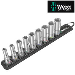 Wera Belt B Deep 1 Socket Set 3/8" Drive 9 Piece Metric