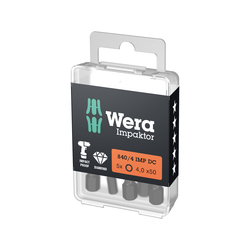 Wera Impactor  Bits Hex Plus 4 x 25mm - 5pcs