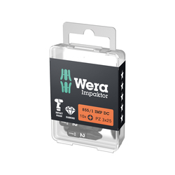Wera Impactor  Bits PZ3 x 25mm - 10pcs