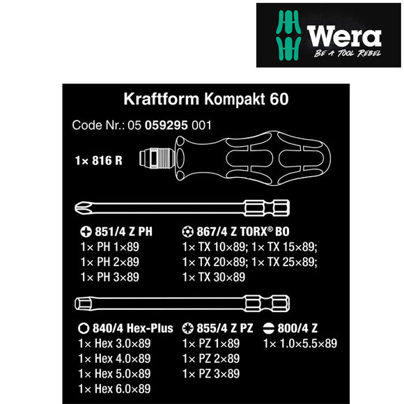 Wera, , Wera Kraftform Kompakt 60