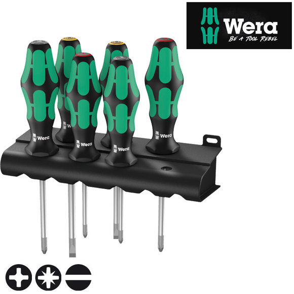 Wera, Wera Kraftform Plus Lasertip Screwdriver Set 6 Piece
