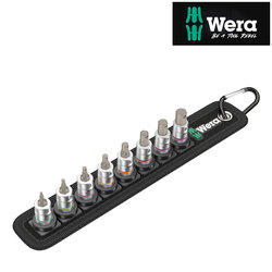 Wera Zyklop In Hex Plus 1/4" Drive Bit Socket 8 Piece Set 