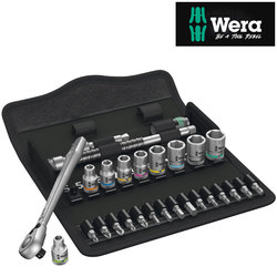 Wera ZyKlop Metal Ratchet 1/4" Drive 28 Piece Set Metric 