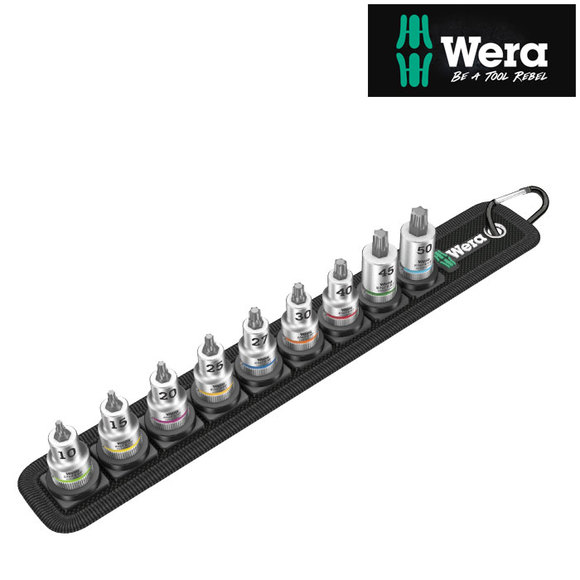 Wera, Wera Zyklop TORX Bit Socket 3/8" Drive 9 Piece Set